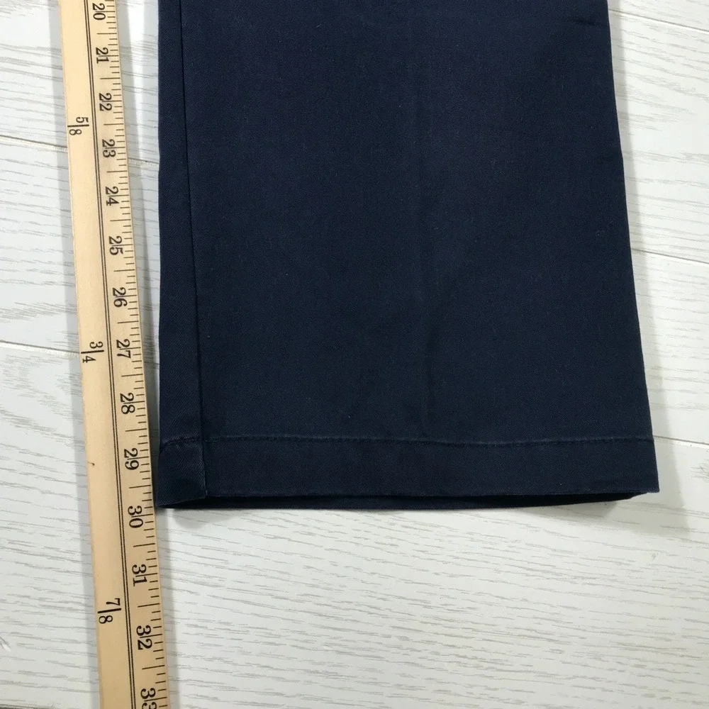 Izod SportFlex Chino Pants 44x30 Blue Flat Front Big & Tall Stretch Preppy New